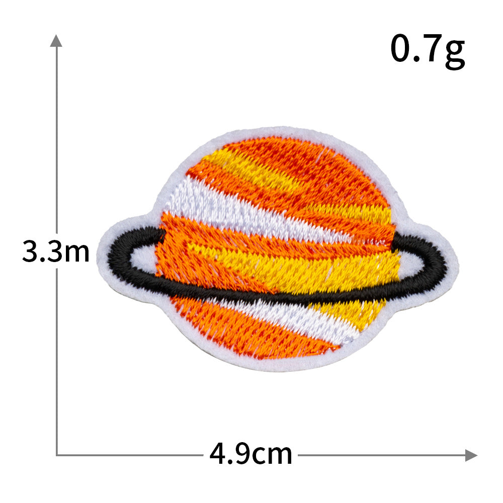 Wholesale Computer embroidery logo universe planet series cloth patch